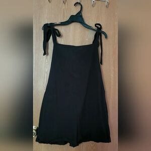 Shein Black Short Two Pockets Romper US 12